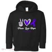 Peace Love Hope Colitis Awareness Toddler Hoodie thumb 0