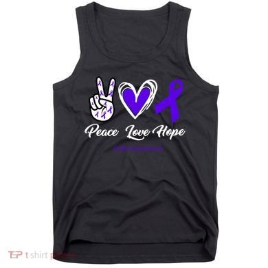 Peace Love Hope Colitis Awareness Tank Top