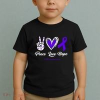 Peace Love Hope Colitis Awareness Toddler T-Shirt thumb 2