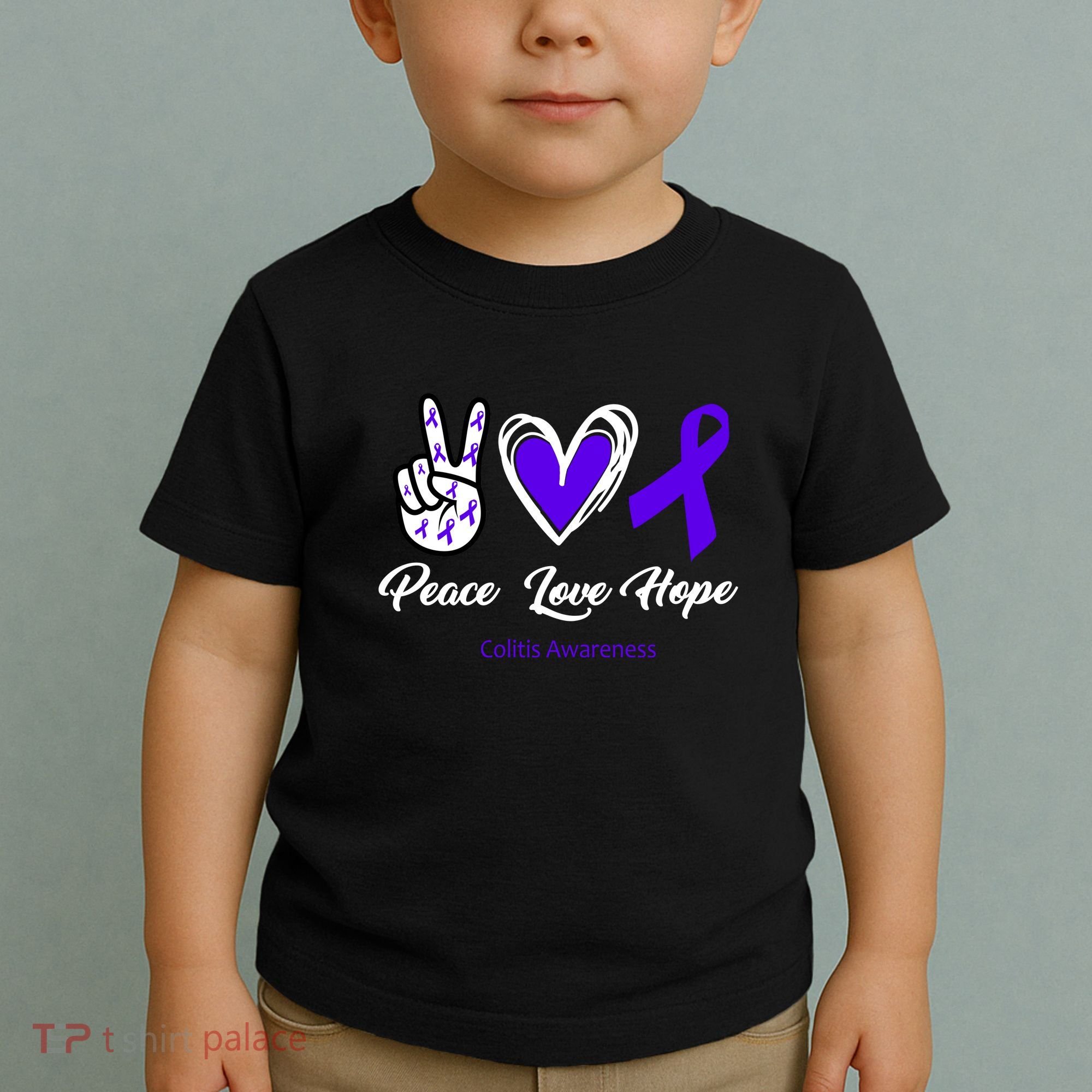 Peace Love Hope Colitis Awareness Toddler T-Shirt