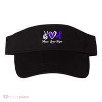 Peace Love Hope Colitis Awareness Visor thumb 0