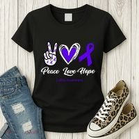 Peace Love Hope Colitis Awareness Women's T-Shirt thumb 3