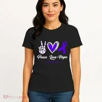 Peace Love Hope Colitis Awareness Women's T-Shirt thumb 4