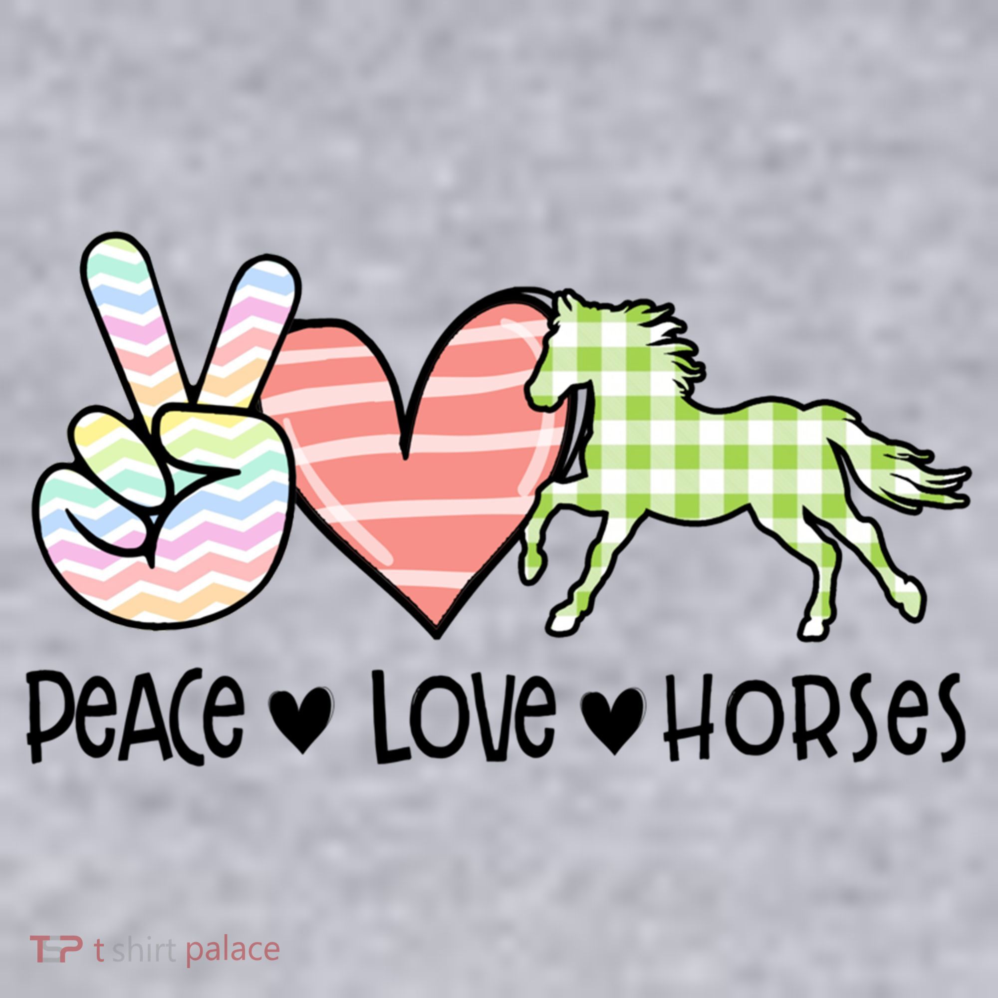 Peace Love Horses Gift Women's Sweatshirt