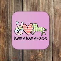 Peace Love Horses Gift Coaster thumb 0