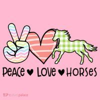 Peace Love Horses Gift Coaster thumb 2