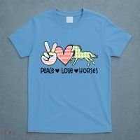 Peace Love Horses Gift T-Shirt thumb 4