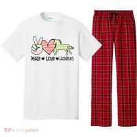 Peace Love Horses Gift Pajama Set thumb 0