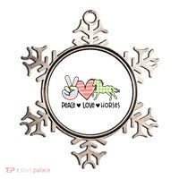 Peace Love Horses Gift Ornament thumb 0