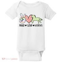 Peace Love Horses Gift Baby Bodysuit thumb 0