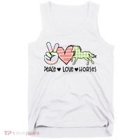 Peace Love Horses Gift Tank Top thumb 0