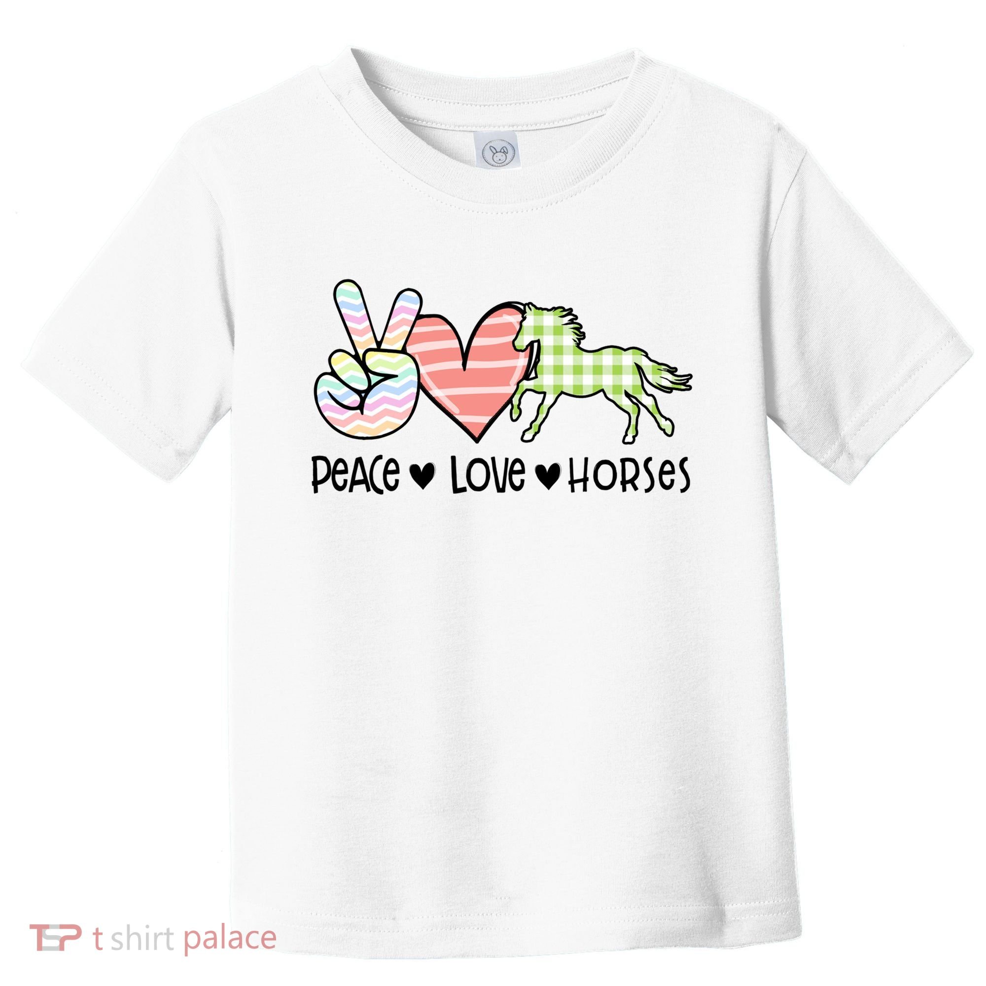 Peace Love Horses Gift Toddler T-Shirt