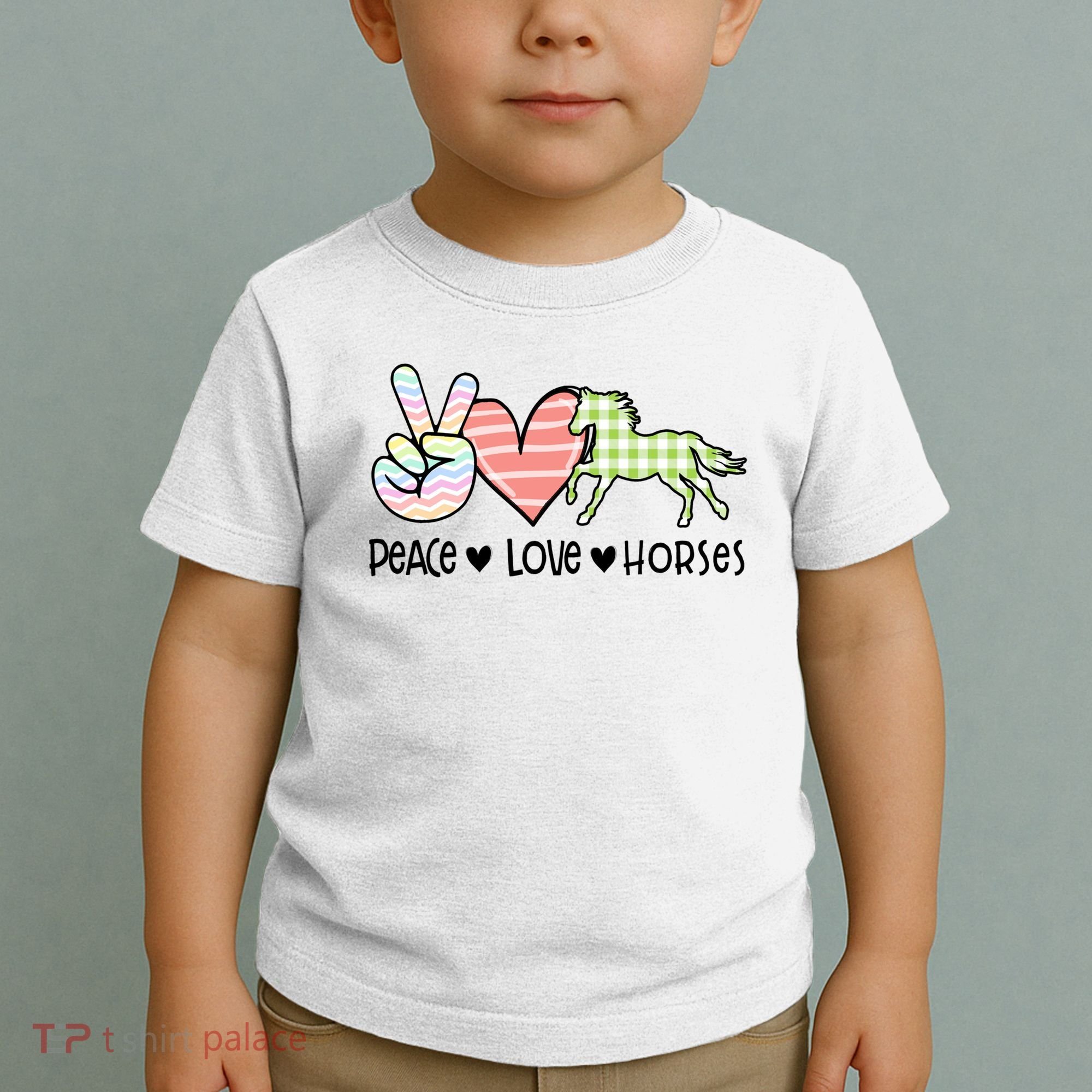 Peace Love Horses Gift Toddler T-Shirt