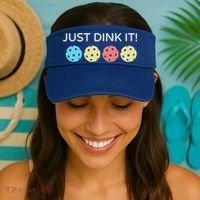Pickleball Lover Hilarious Just Dink It! Pickleball Gift Visor thumb 2