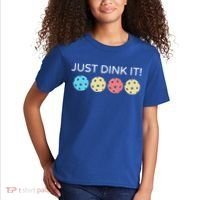 Pickleball Lover Hilarious Just Dink It! Pickleball Gift Kids T-Shirt thumb 2