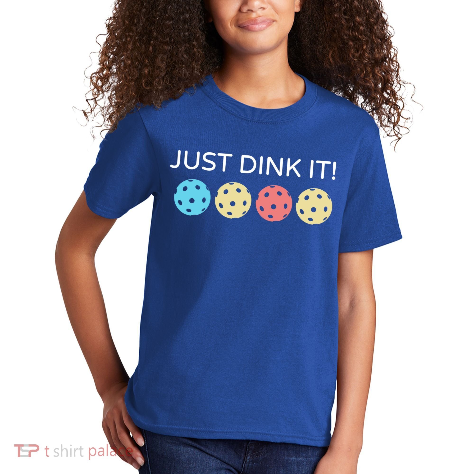 Pickleball Lover Hilarious Just Dink It! Pickleball Gift Kids T-Shirt