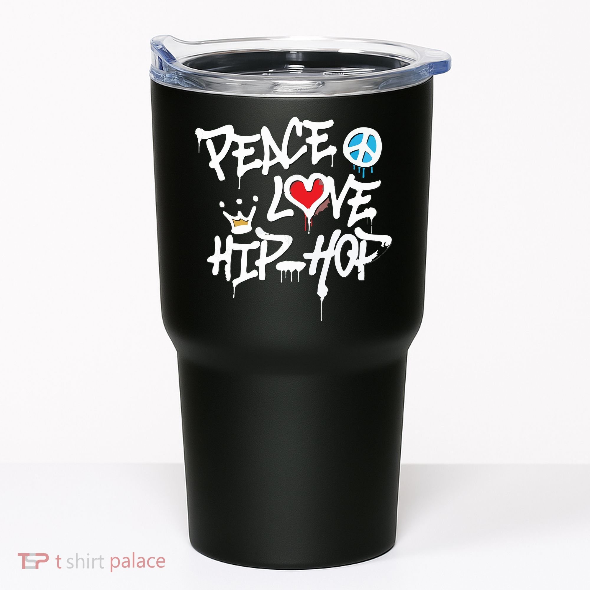 Peace Love Hip Hop Dancing Tumbler