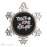 Peace Love Hip Hop Dancing Ornament thumb 0