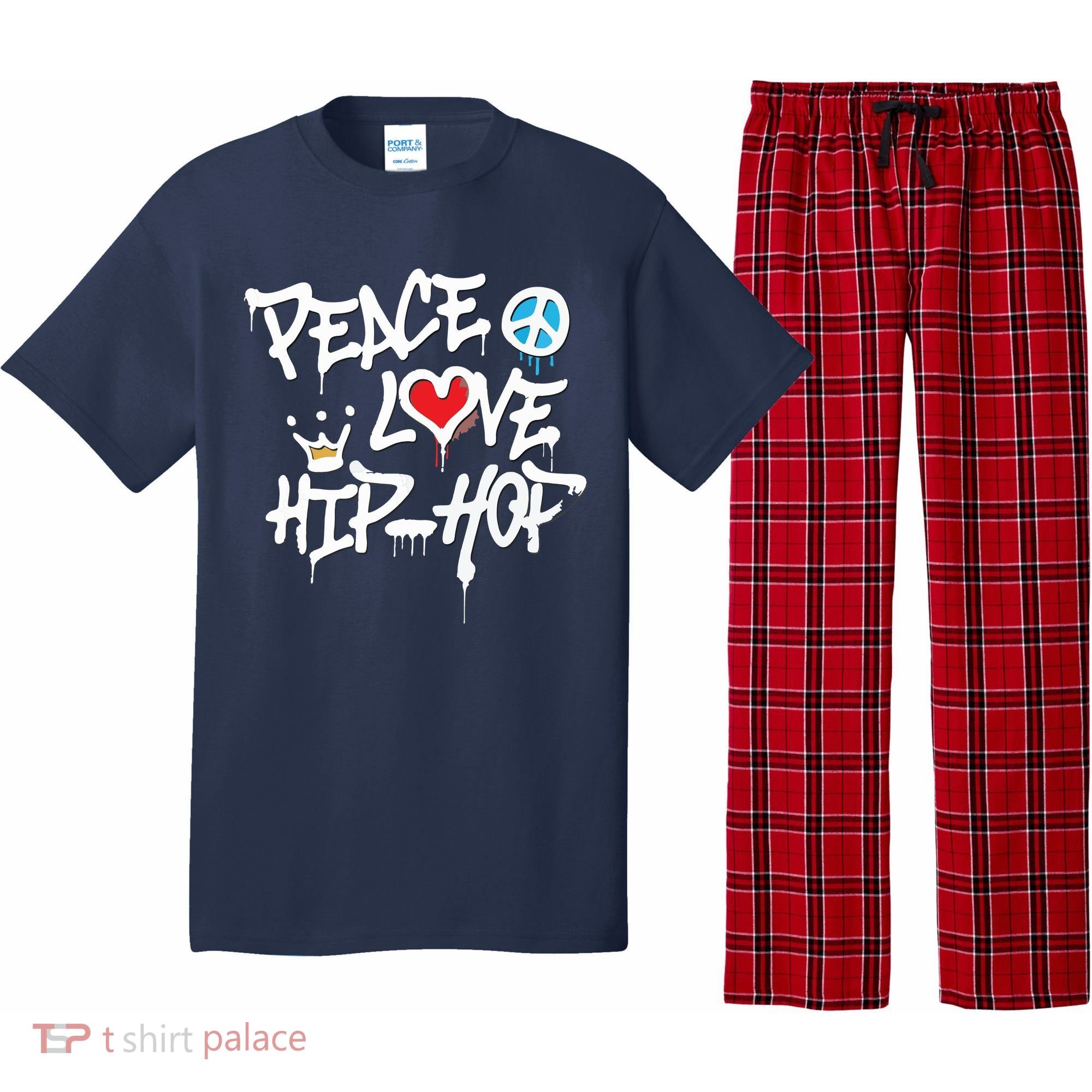 Peace Love Hip Hop Dancing Pajama Set
