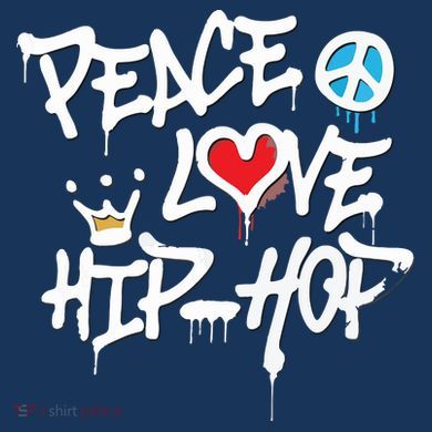 Peace Love Hip Hop Dancing Flat Bill Trucker Hat