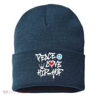 Peace Love Hip Hop Dancing Sustainable Knit Beanie thumb 0