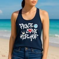 Peace Love Hip Hop Dancing Women's Tank Top thumb 2