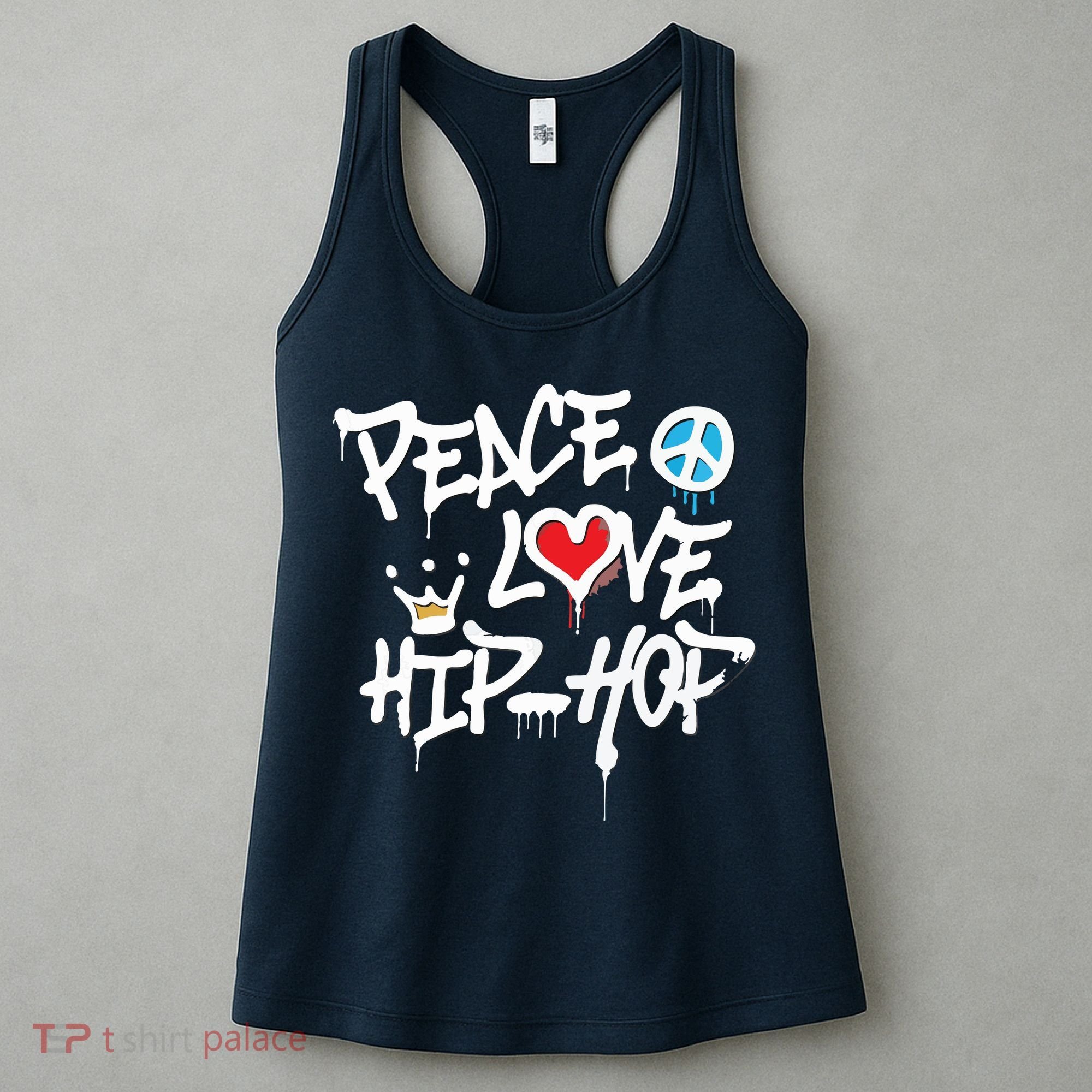 Peace Love Hip Hop Dancing Women's Tank Top