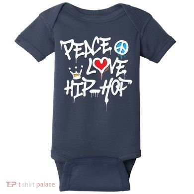 Peace Love Hip Hop Dancing Baby Bodysuit