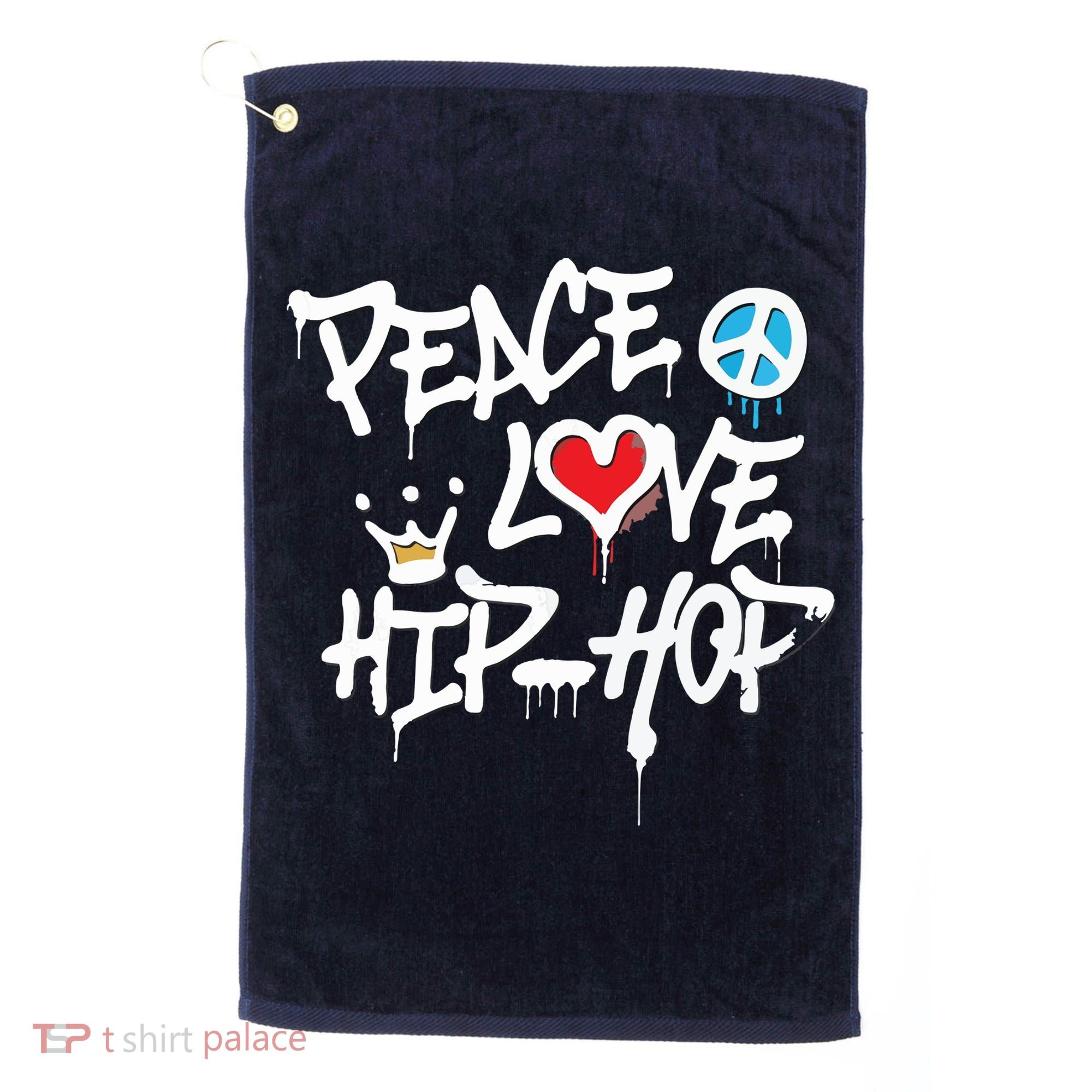 Peace Love Hip Hop Dancing Golf Towel