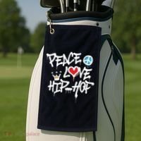 Peace Love Hip Hop Dancing Golf Towel thumb 2