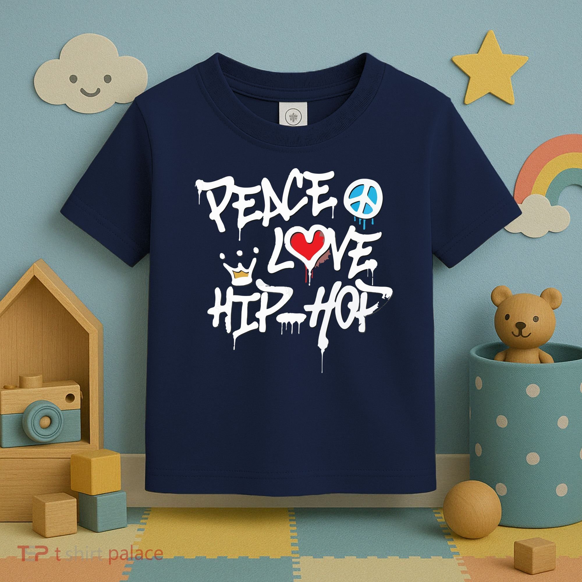 Peace Love Hip Hop Dancing Toddler T-Shirt