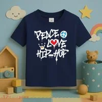 Peace Love Hip Hop Dancing Toddler T-Shirt thumb 3