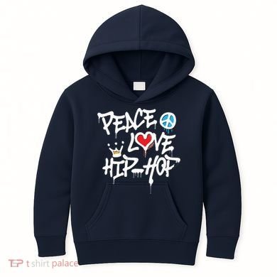 Peace Love Hip Hop Dancing Kids Hoodie