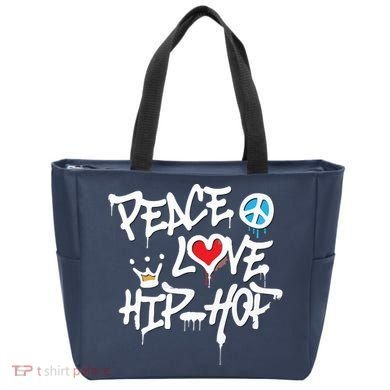 Peace Love Hip Hop Dancing Tote Bag