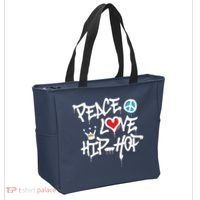 Peace Love Hip Hop Dancing Tote Bag thumb 2