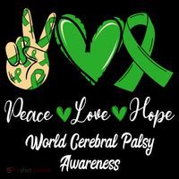 Peace Love Hope World Cerebral Palsy Awareness Day Ribbon Great Gift Coffee Mug thumb 5