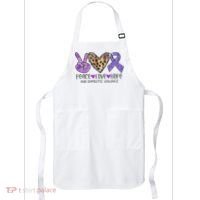 Peace Love Hope End Domestic Violence Awareness Apron thumb 0