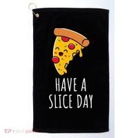 Pizza Lovers Have A Slice Day Pizza Party Pizza Chefs Gift Golf Towel thumb 0