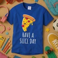 Pizza Lovers Have A Slice Day Pizza Party Pizza Chefs Gift Kids T-Shirt thumb 3