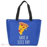 Pizza Lovers Have A Slice Day Pizza Party Pizza Chefs Gift Tote Bag thumb 0