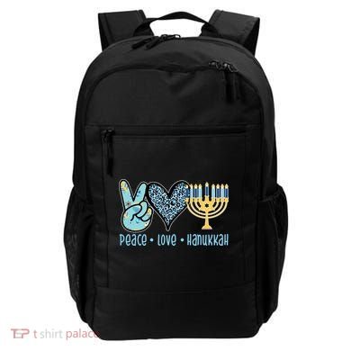 Peace Love Hanukkah Backpack