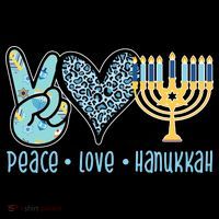 Peace Love Hanukkah Backpack thumb 2
