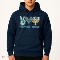 Peace Love Hanukkah Hoodie thumb 2