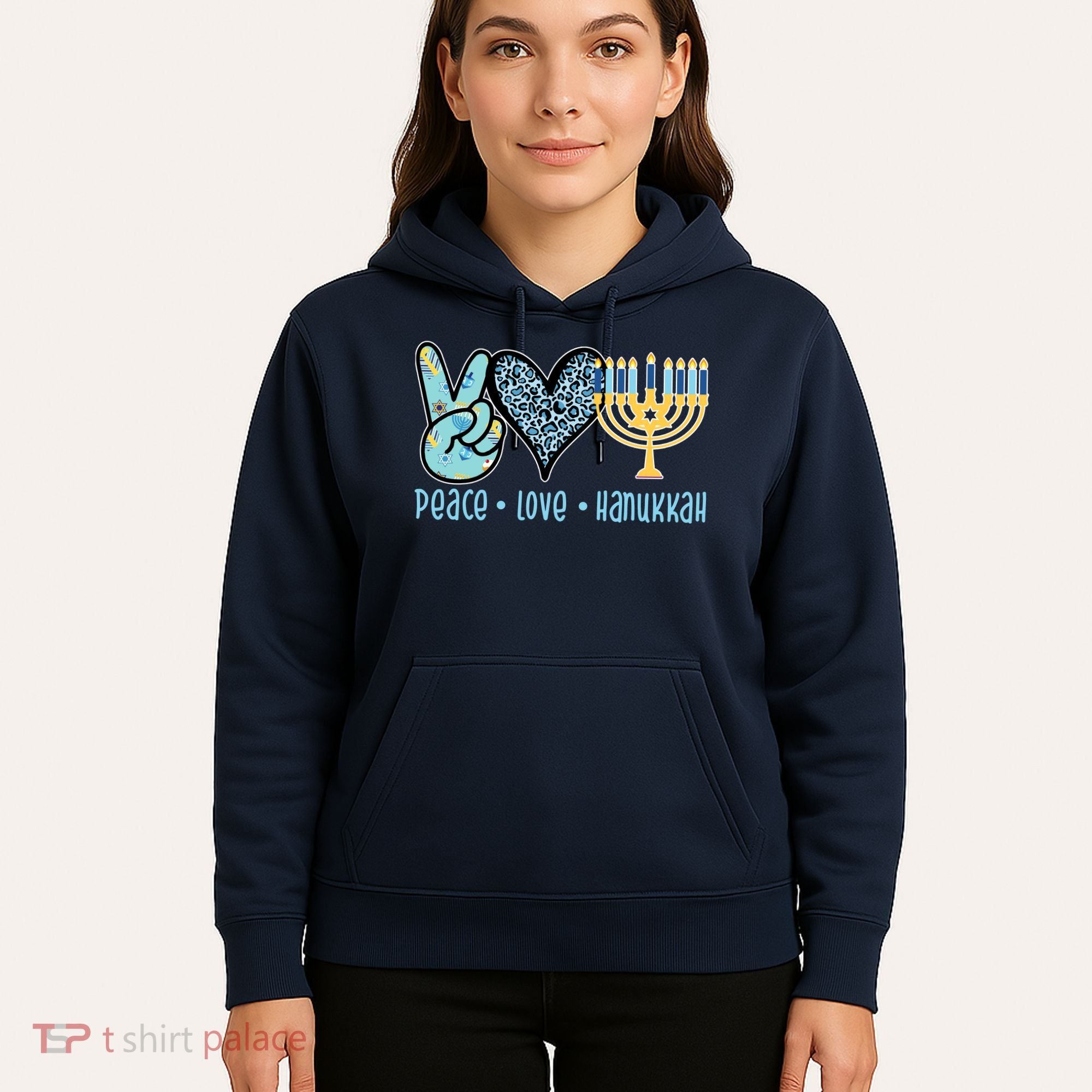 Peace Love Hanukkah Hoodie