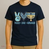 Peace Love Hanukkah T-Shirt thumb 3
