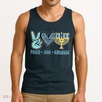 Peace Love Hanukkah Tank Top thumb 3