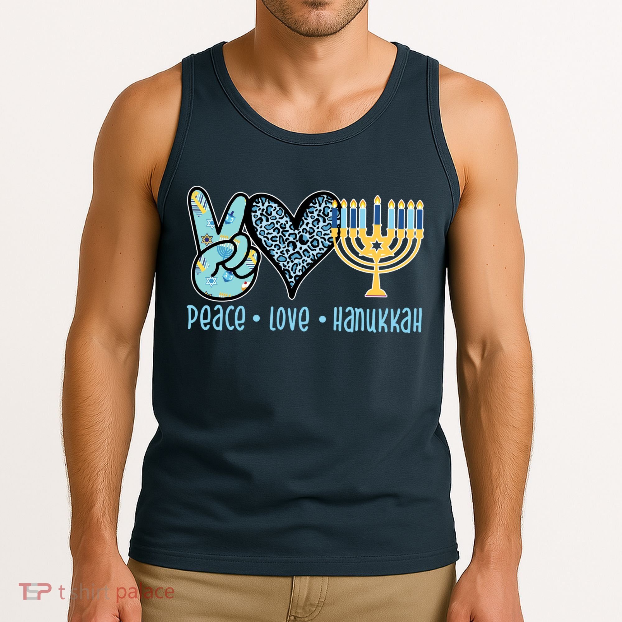 Peace Love Hanukkah Tank Top