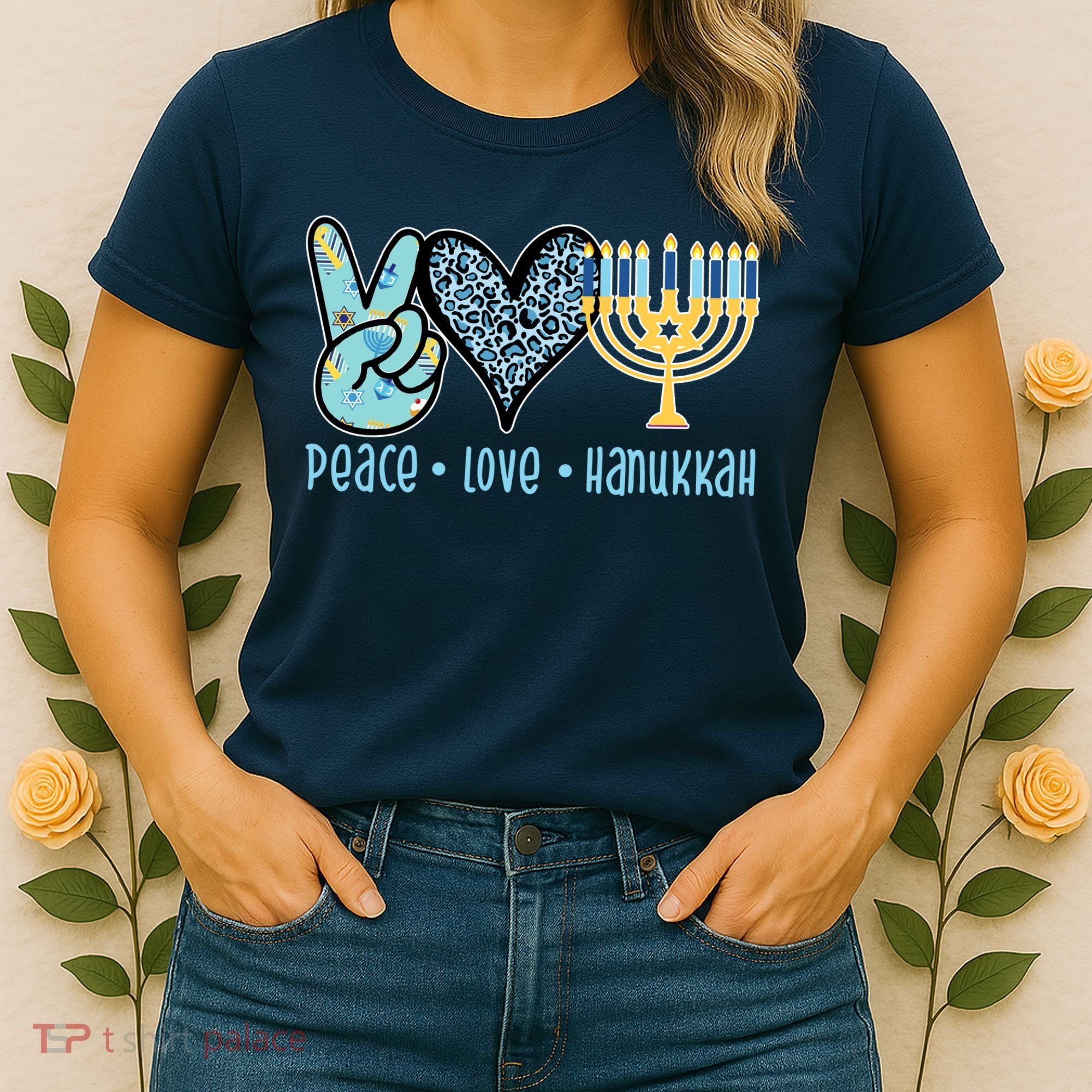 Peace Love Hanukkah Women's T-Shirt