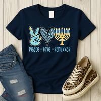 Peace Love Hanukkah Women's T-Shirt thumb 3