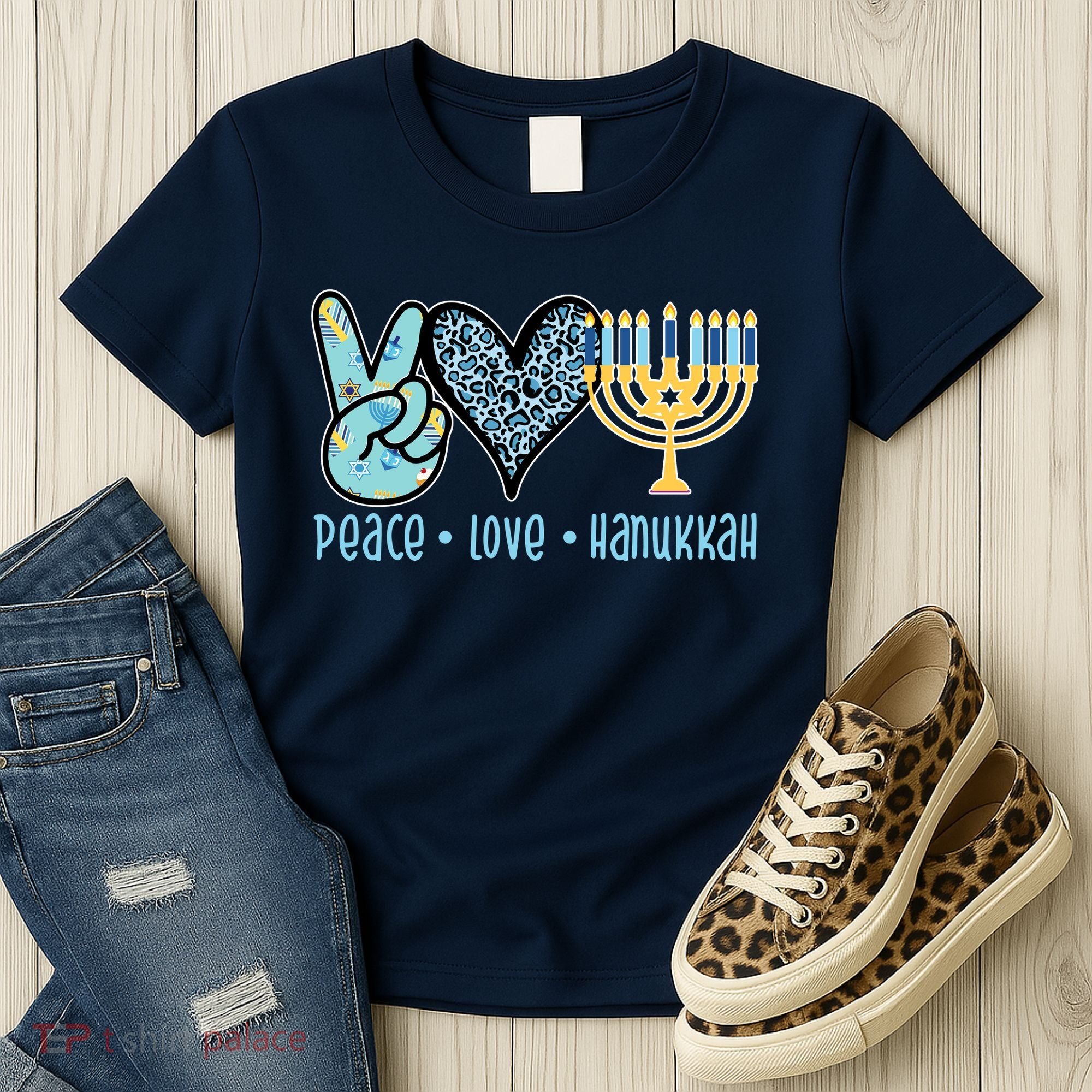 Peace Love Hanukkah Women's T-Shirt